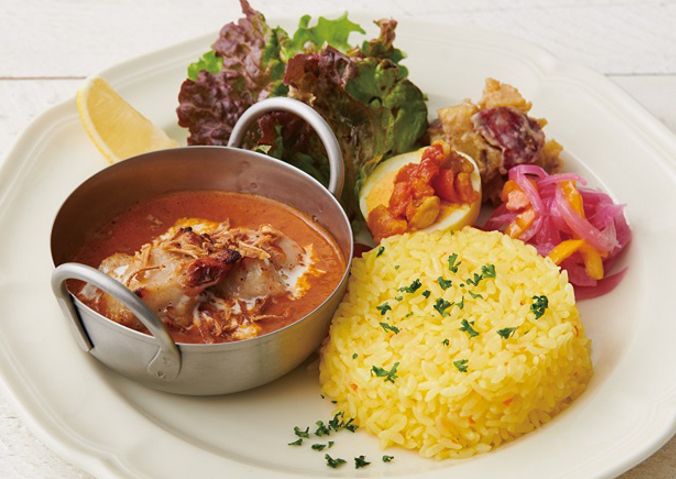 ローストチキンとレモンのクリーミーカレー
