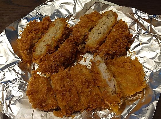 さぼてんのとんかつとメンチかつ