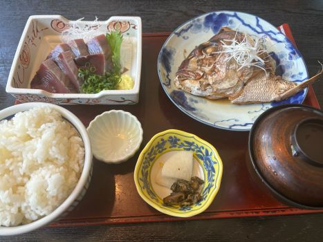 かつおの刺身定食
