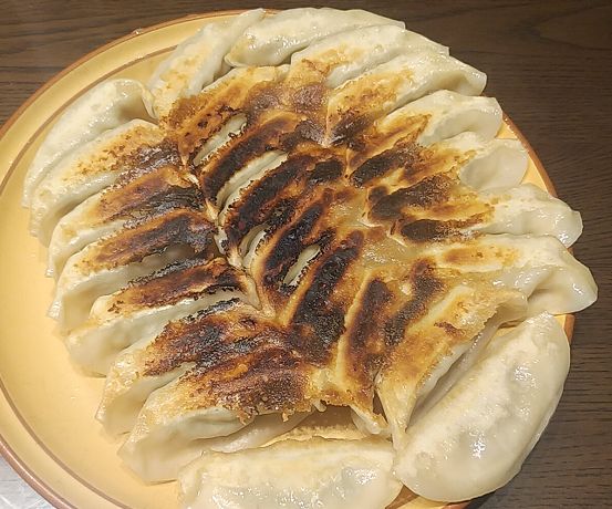 我が家で焼き餃子