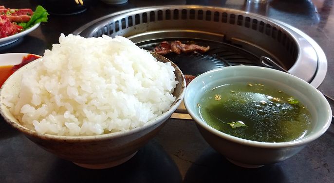大盛りライスとスープ