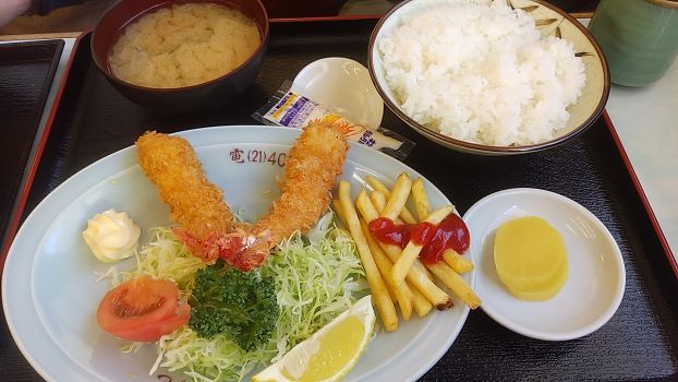 海老フライ定食